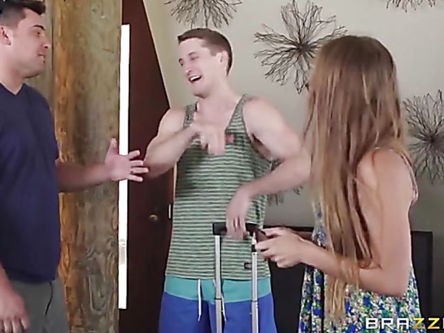 Public sex on the beach with big titted Romi Rain