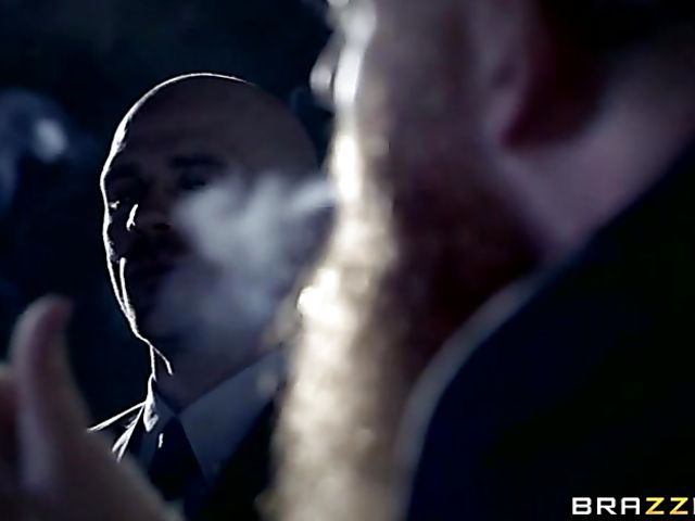 Bespectacled Peta Jensen with gigantic tits sucks and fucks