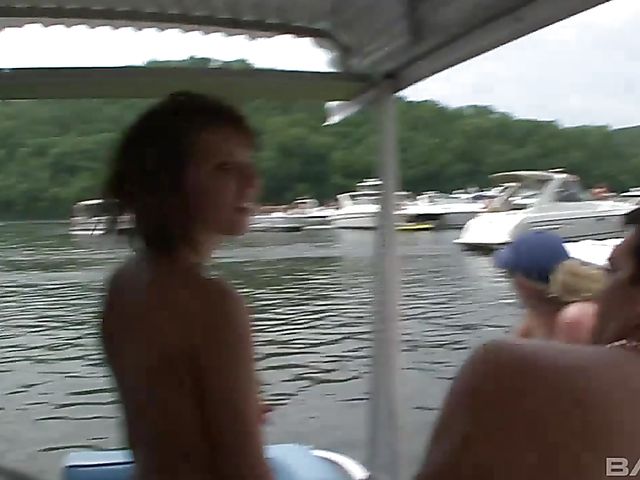 Public nudity at a party by the river
