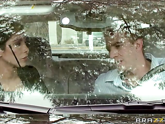 Gorgeous Samantha Saint with fake boobs gets busted