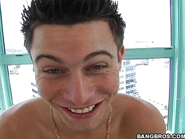 Fake tits teen Morgan Layne gets banged