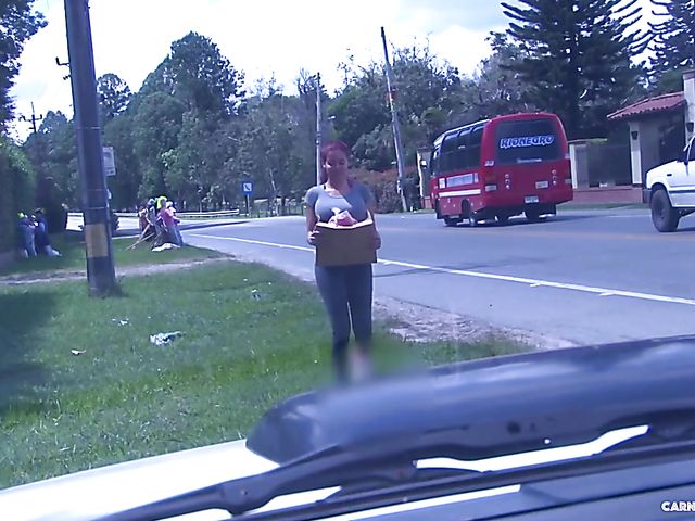 Busty redhead Ivana Ramirez from Spain gets railed