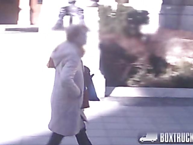 Public sex in the box with Dolly Diore