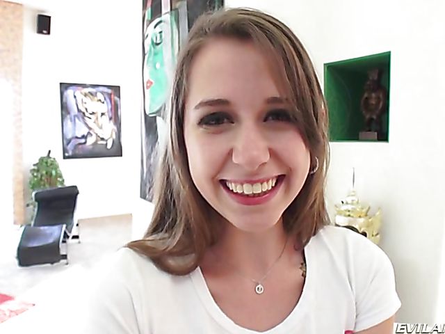 Teen deepthroat action with Zoey Laine