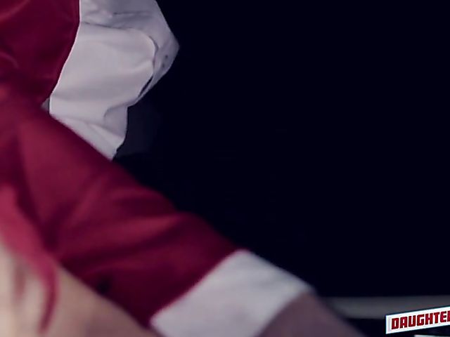 Dad and teen foursome with Melissa Moore and Riley Reid