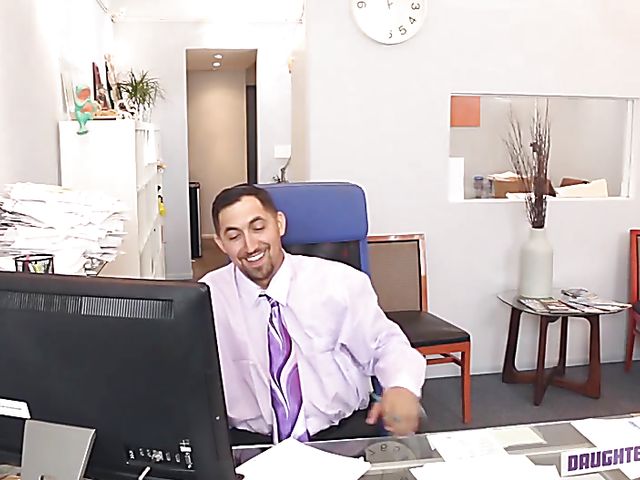 Office sex with Gigi Flame and Katalina Mills