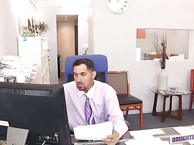 Office sex with Gigi Flame and Katalina Mills