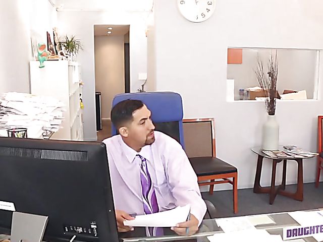 Office sex with Gigi Flame and Katalina Mills