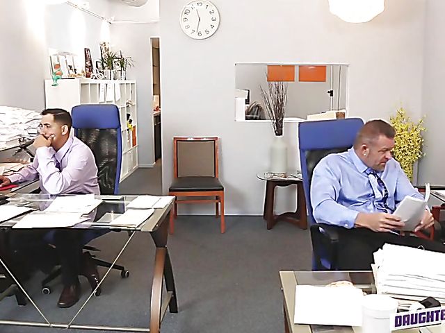 Office sex with Gigi Flame and Katalina Mills