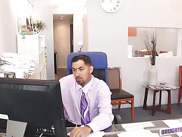 Office sex with Gigi Flame and Katalina Mills