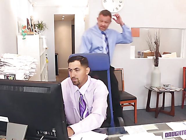Office sex with Gigi Flame and Katalina Mills