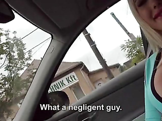 Busty slut Kyra Hot jumps in a car and gets fucked