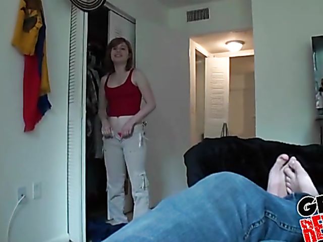 Redhead girlfriend Sadie Kennedy gets humped POV