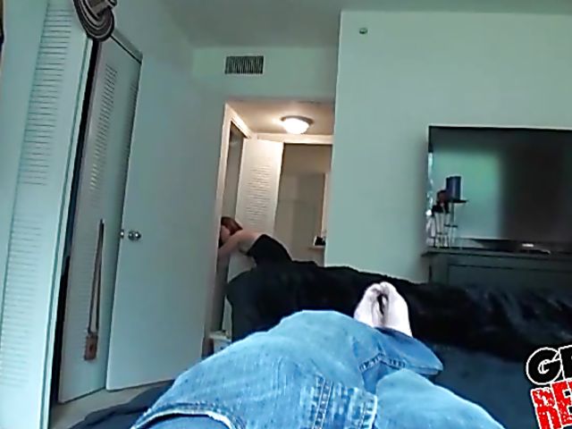 Redhead girlfriend Sadie Kennedy gets humped POV