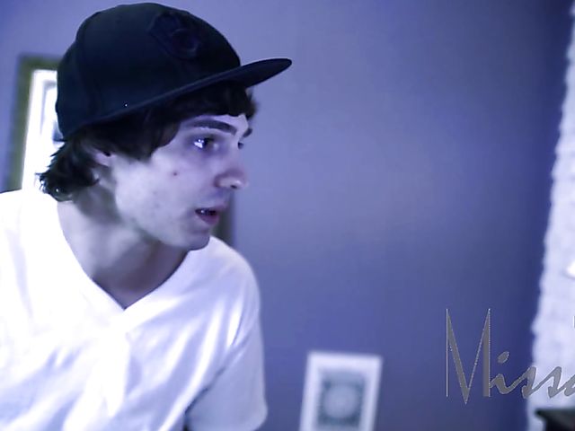 Cock worship in the bedroom with a brunette