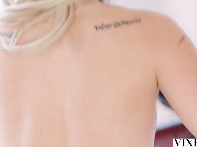 Cute blonde Arya Fae is young and horny