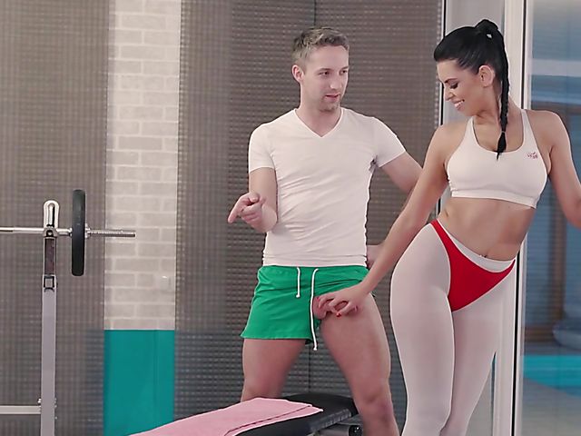 Gymnastic sex with big titted Kira Queen