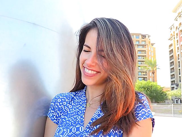 Public flashing with playful babe Chloe