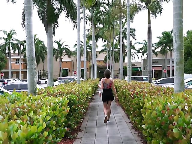 Public fuck with hairy hottie Amber Faye