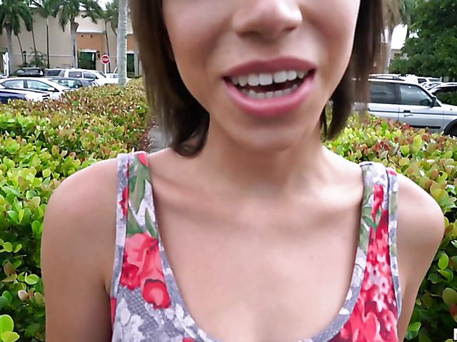 Public fuck with hairy hottie Amber Faye