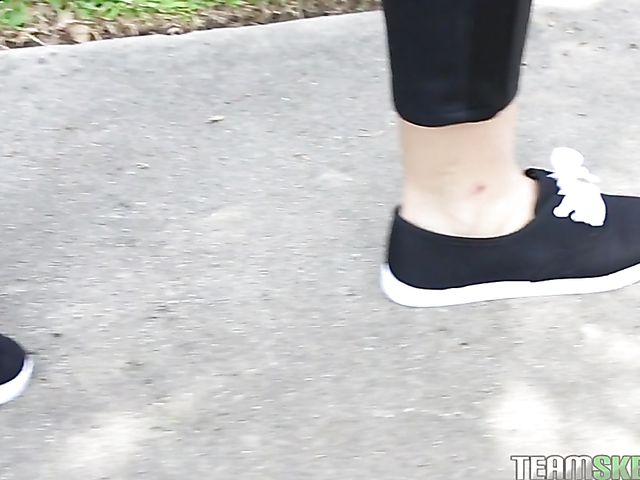 Sexy redhead Alyce Sage gets hard fucked