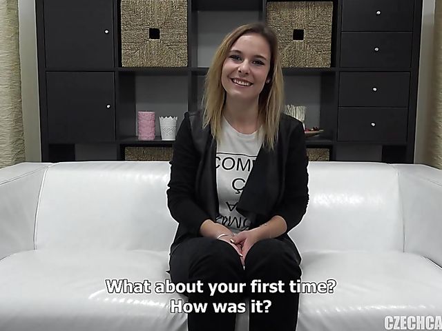 Czech cutie Petra shows off her oiled ass and tits