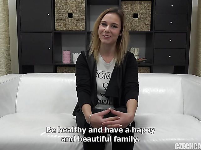 Czech cutie Petra shows off her oiled ass and tits