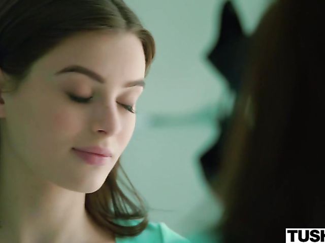 Lesbian ass lick with Lana Rhoades and Adriana Chechik