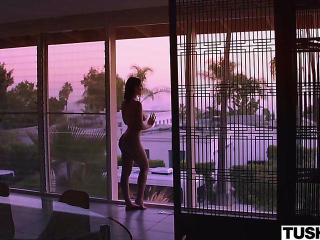 Lesbian ass lick with Lana Rhoades and Adriana Chechik