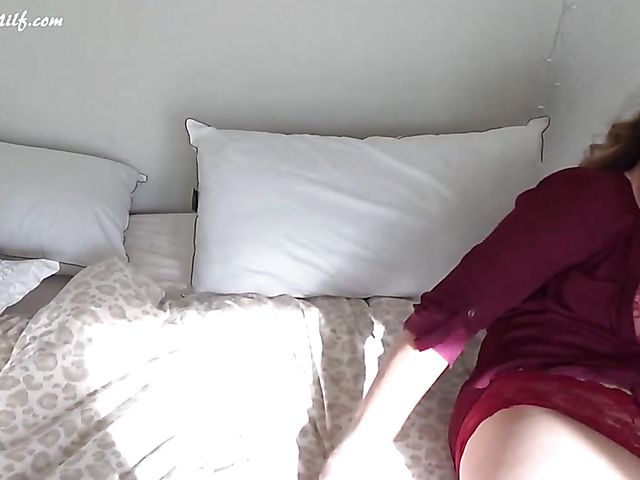 Drunk mom and son have some fun