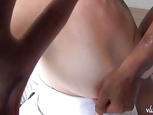 Interracial redhead on black scene with Yuly Perdomo