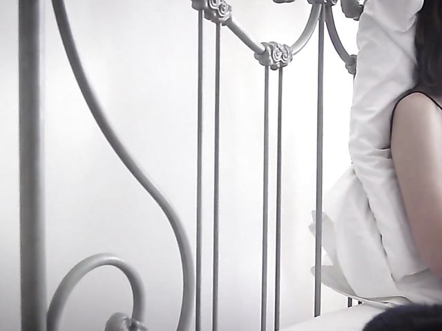 Hairy teen Noma plays with herself in boots