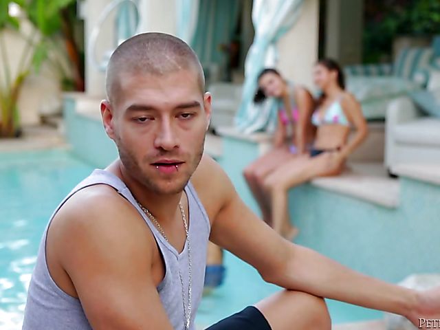 Nasty teen hotties Maya Bijou and Lily Jordan love to fuck