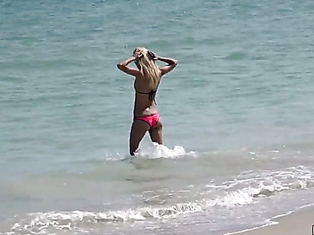 Petite teen in bikini Uma Jolie picked up at the beach and fucked