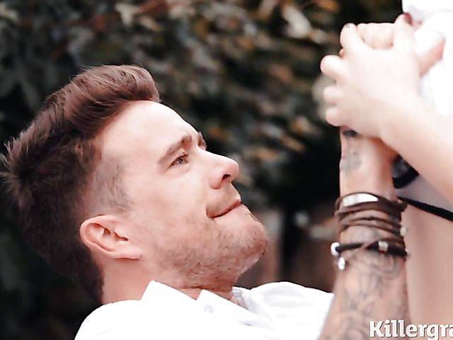 Tennis girl Lucia Love loves outdoor sex