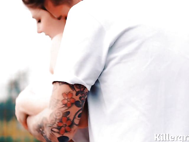 Tennis girl Lucia Love loves outdoor sex