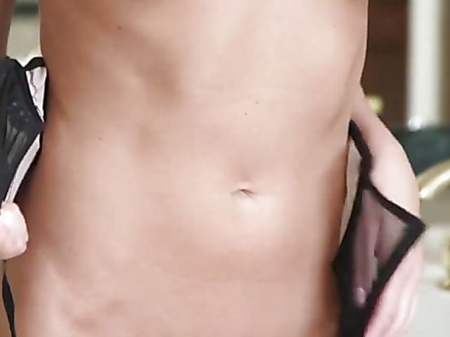 Small titty MILF DP in beautiful black nylons