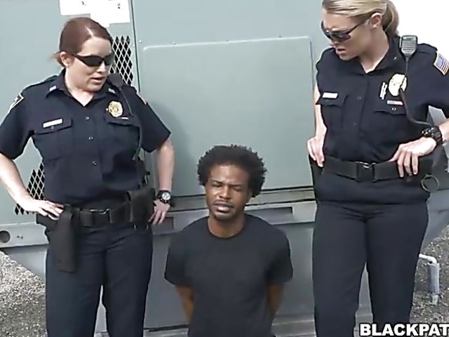 Police women black dick sucking and fucking