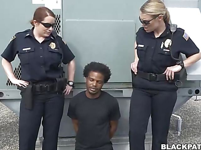 Police women black dick sucking and fucking