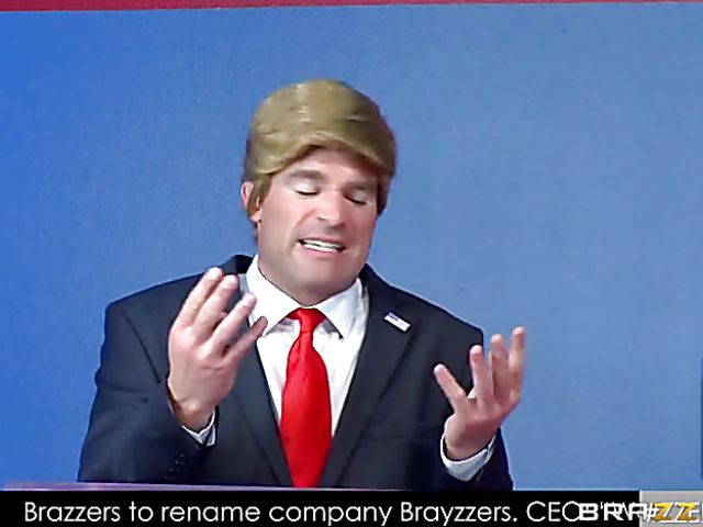 Election debate porn parody with big titted Cherie Deville