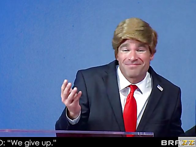Election debate porn parody with big titted Cherie Deville