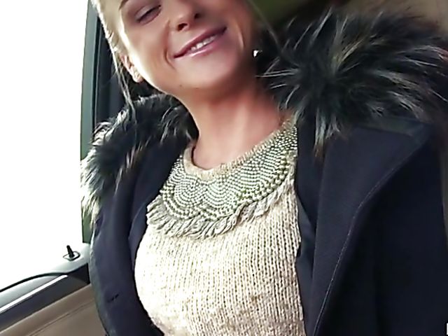 Car sex with Czech easy girl Cristal Caitlin
