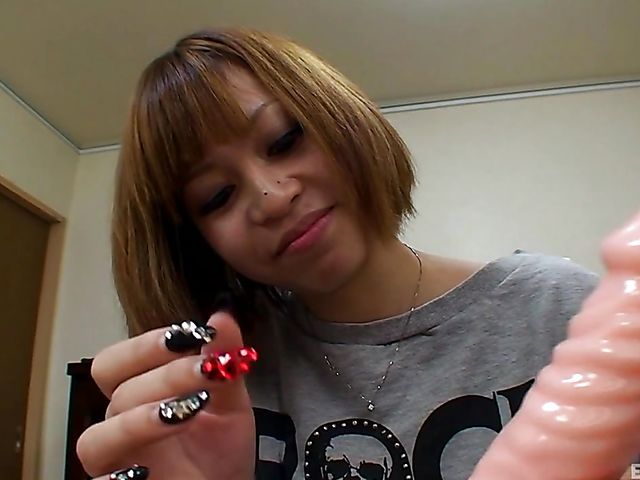 Japanese vibrator and other toys for a tight girl