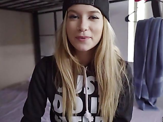 Inked teen GF Arya Fae gets shagged on camera