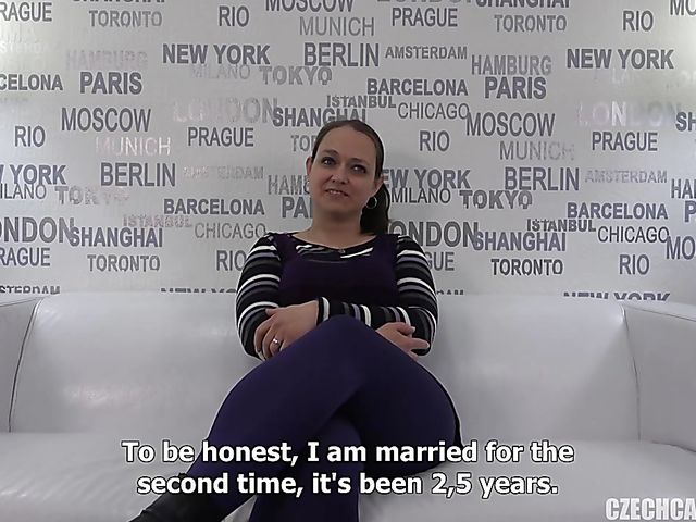 Chubby mom Helena gets nude in her first adult video