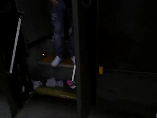 Public fuck party on the bus with teen Arya Fae