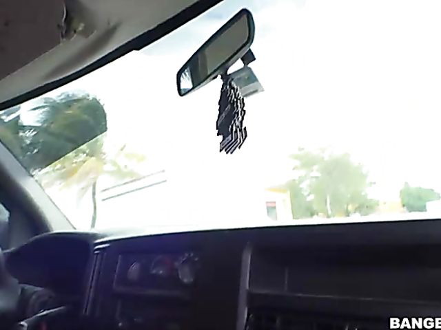 Bang van ride with flat chested teen Riley Star