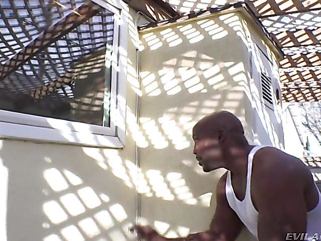 Casey Calvert anal interracial session with a bad guy