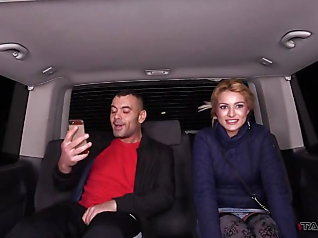 Amateur car sex with slutty Cherry Kiss