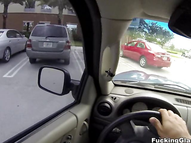 Long haired hottie picked up and fucked POV